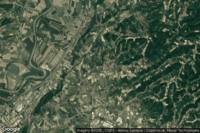 Vue aérienne de Mongardino