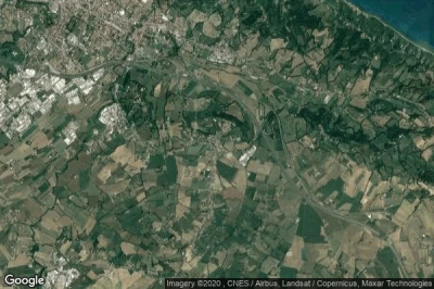 Vue aérienne de Gradara
