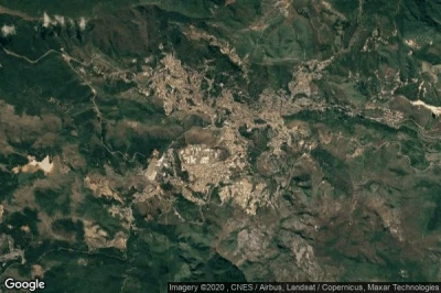 Vue aérienne de Ouro Preto