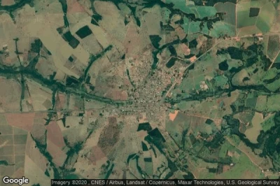 Vue aérienne de Monte Alegre de Minas