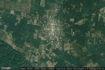 Vue aérienne de Tzucacab