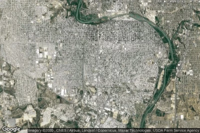 Vue aérienne de Nuevo Laredo