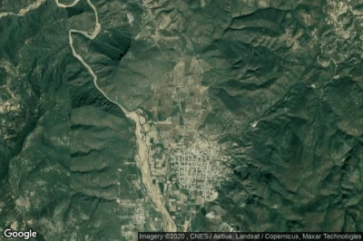 Vue aérienne de Huamuxtitlan