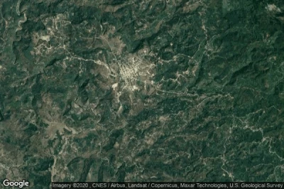 Vue aérienne de Santiago Puringla