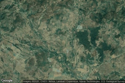 Vue aérienne de Quebrada Larga