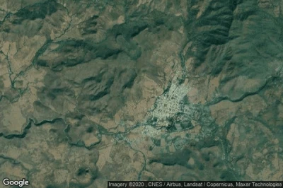 Vue aérienne de La Huacana