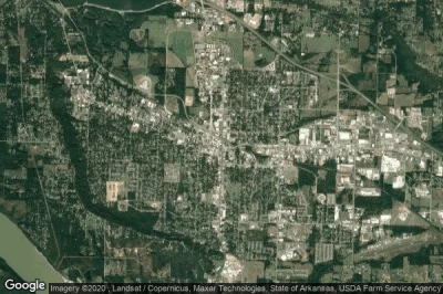 Vue aérienne de Russellville
