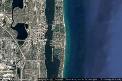 Vue aérienne de Palm Beach