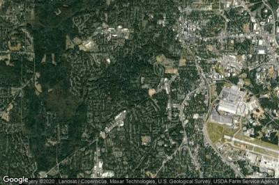 Vue aérienne de Cobb County