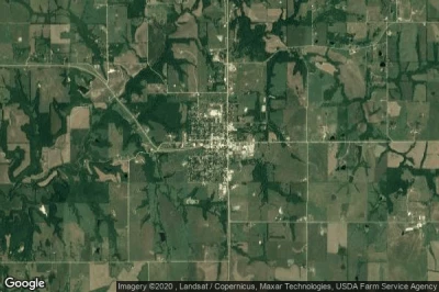 Vue aérienne de Oskaloosa