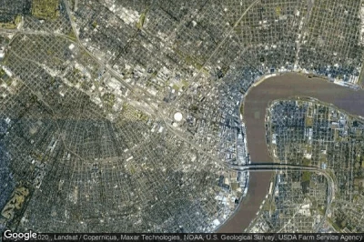 Vue aérienne de New Orleans