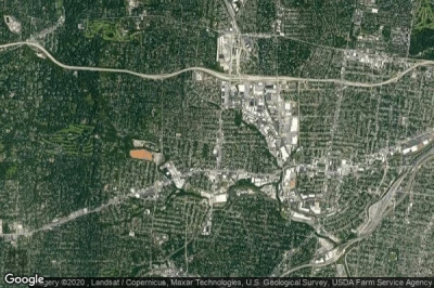 Vue aérienne de Brentwood