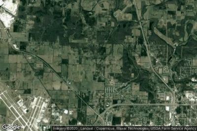 Vue aérienne de Greene County