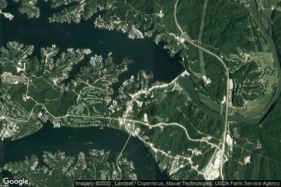 Vue aérienne de Lake Ozark