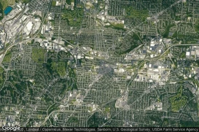 Vue aérienne de Cincinnati