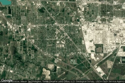 Vue aérienne de Galveston County