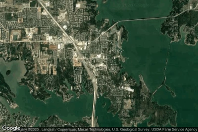 Vue aérienne de Lake Dallas