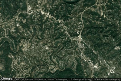 Vue aérienne de Lost Creek