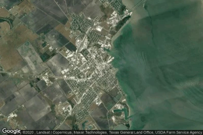 Vue aérienne de Port Lavaca