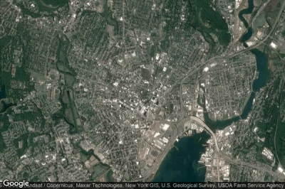 Vue aérienne de New Haven