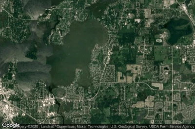 Vue aérienne de Fox Lake Hills