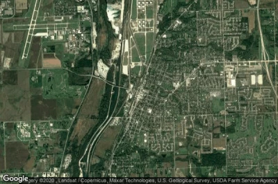 Vue aérienne de Lockport