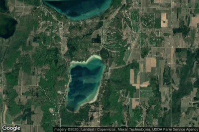 Vue aérienne de Leelanau County