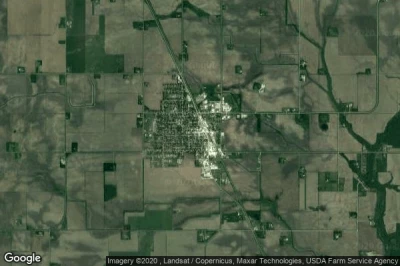 Vue aérienne de Blooming Prairie