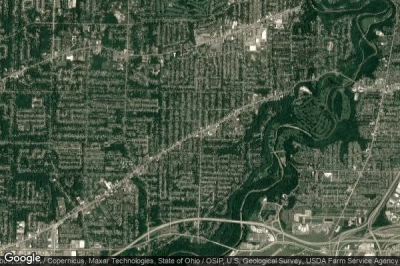 Vue aérienne de Fairview Park