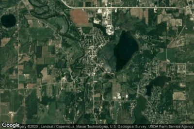 Vue aérienne de Silver Lake