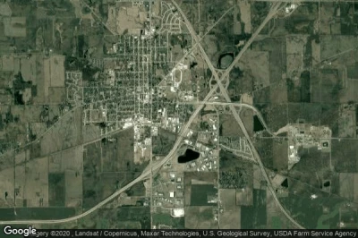 Vue aérienne de Walworth County