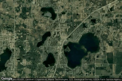 Vue aérienne de Wind Lake