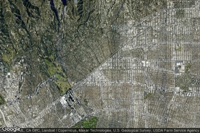 Vue aérienne de Beverly Hills