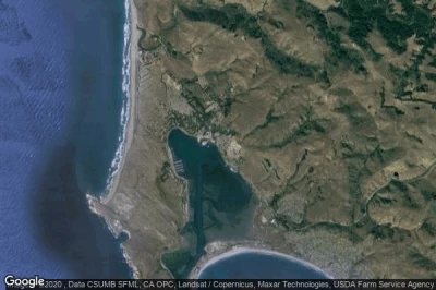 Vue aérienne de Bodega Bay