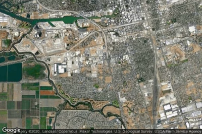 Vue aérienne de San Joaquin County
