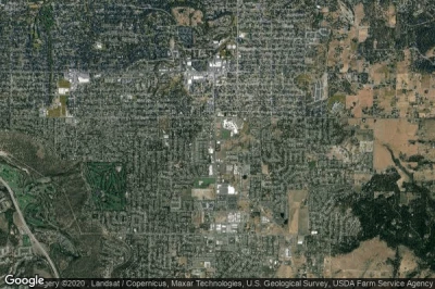 Vue aérienne de Spokane County