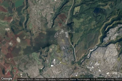 Vue aérienne de Waipio