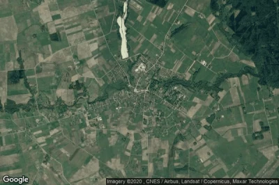 Vue aérienne de Zemaiciu Naumiestis