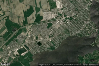 Vue aérienne de Sainte-Marthe-sur-le-Lac
