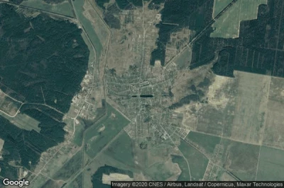 Vue aérienne de Ruzhany