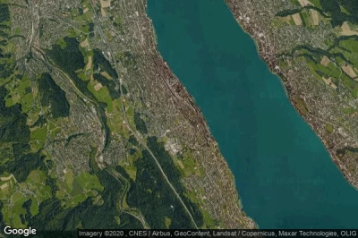 Vue aérienne de Thalwil / Dorfkern