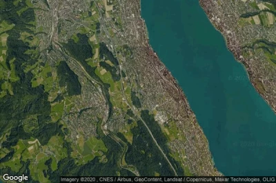 Vue aérienne de Thalwil / Berg
