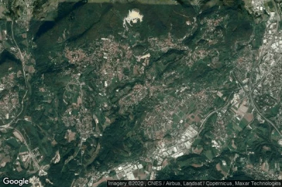 Vue aérienne de Clivio