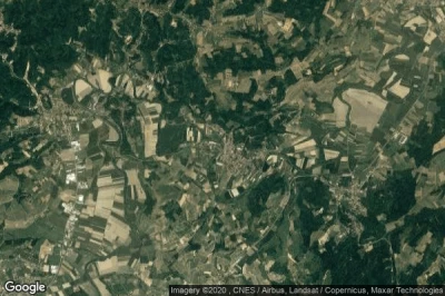 Vue aérienne de Castelnuovo Belbo