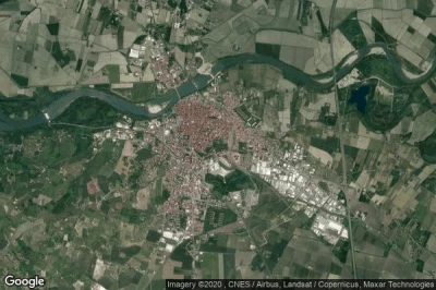 Vue aérienne de Casale Monferrato