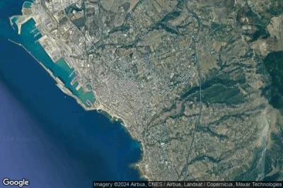 Vue aérienne de Civitavecchia