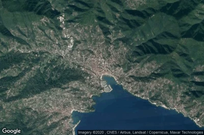 Vue aérienne de Rapallo