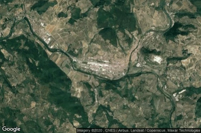Vue aérienne de Pontassieve
