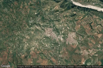 Vue aérienne de Cassano allo Ionio