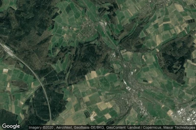 Vue aérienne de Burghaun